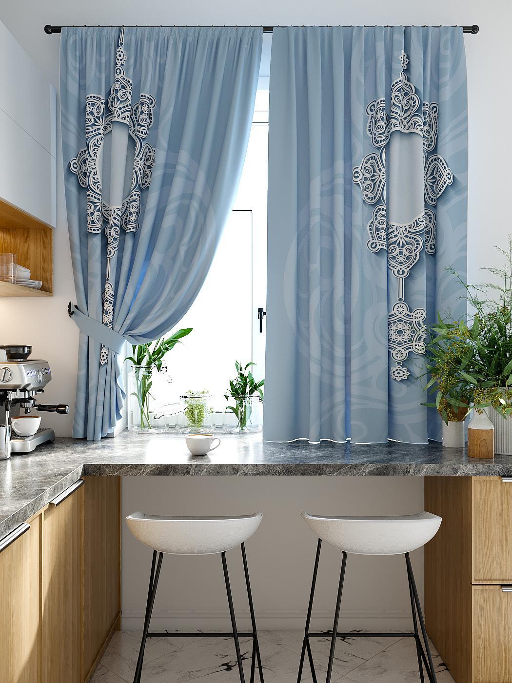 

Комплекты штор AT HOME Римокат высота 180 см, ширина 150 см, Белый, 920337
