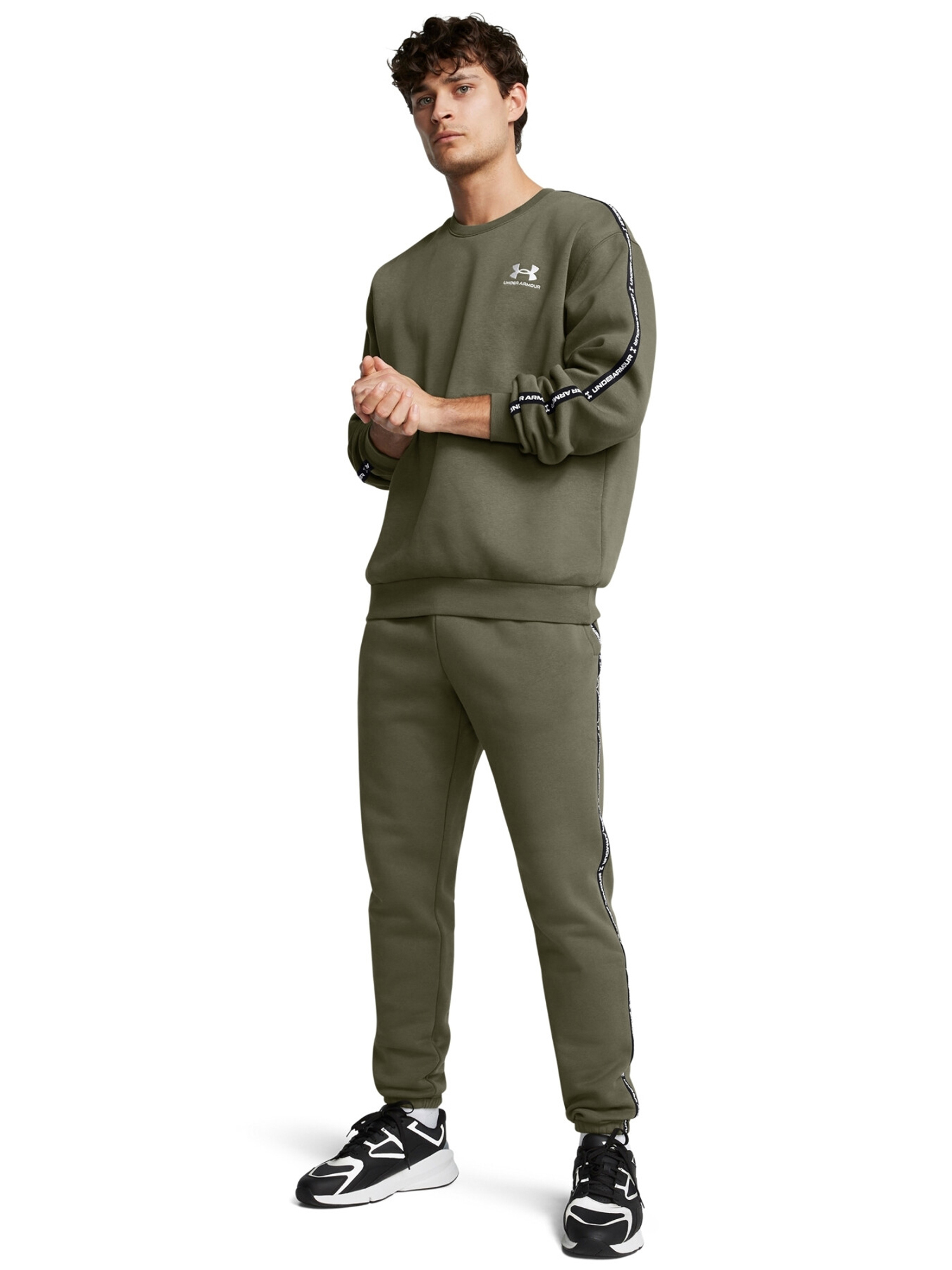 Брюки мужские Under Armour Icon Fleece Tapeing 1389358-390 хаки XXL 9890₽