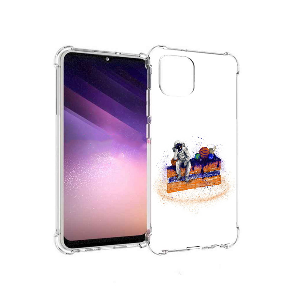 

Чехол MyPads Tocco для Samsung Galaxy A03 торт с планетами (PT226903.537.648), Прозрачный, Tocco