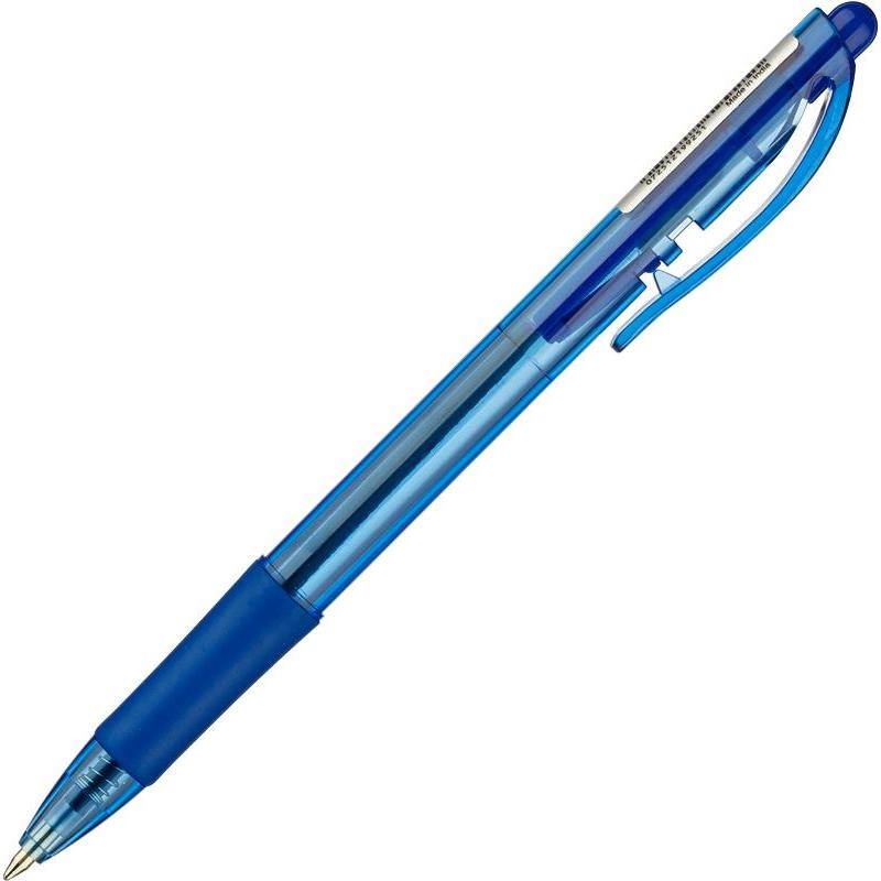 Ручка шариковая автоматическая Pentel Fine Line 0.27мм, синий цвет чернил, масляная основа