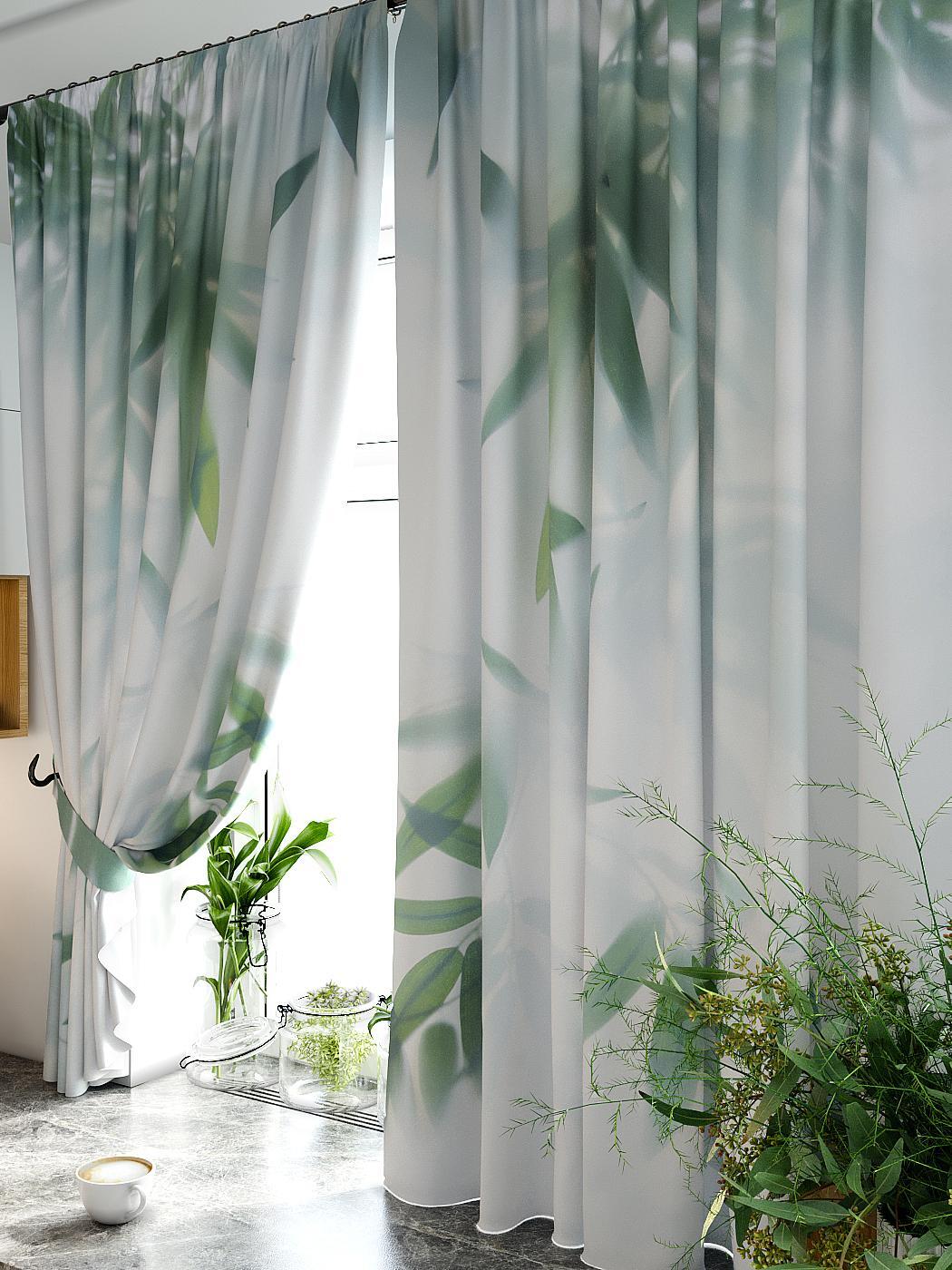 

Комплекты штор AT HOME Тамилас высота 180 см, ширина 150 см, Белый, 920379