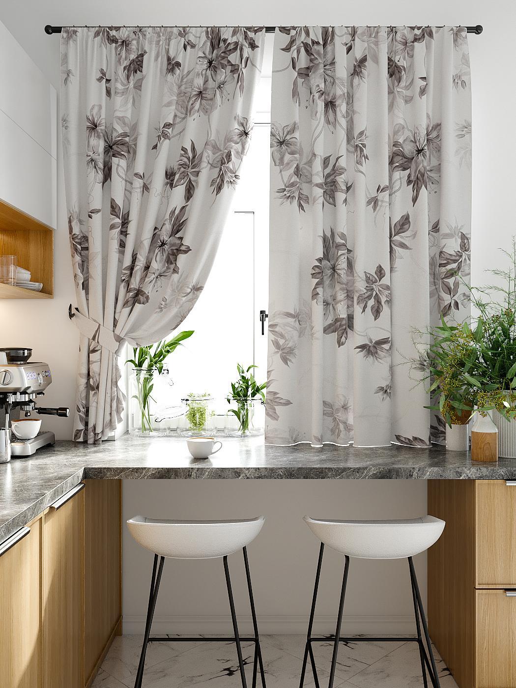 

Комплекты штор AT HOME Типонис высота 180 см, ширина 150 см, Белый, 920406
