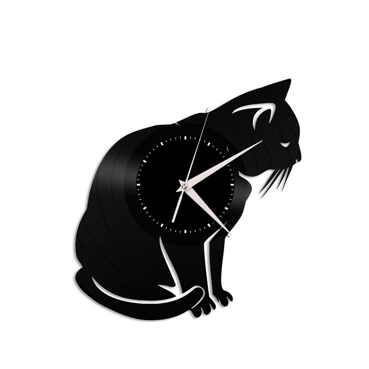 фото Часы из виниловой пластинки (c) vinyllab - кот