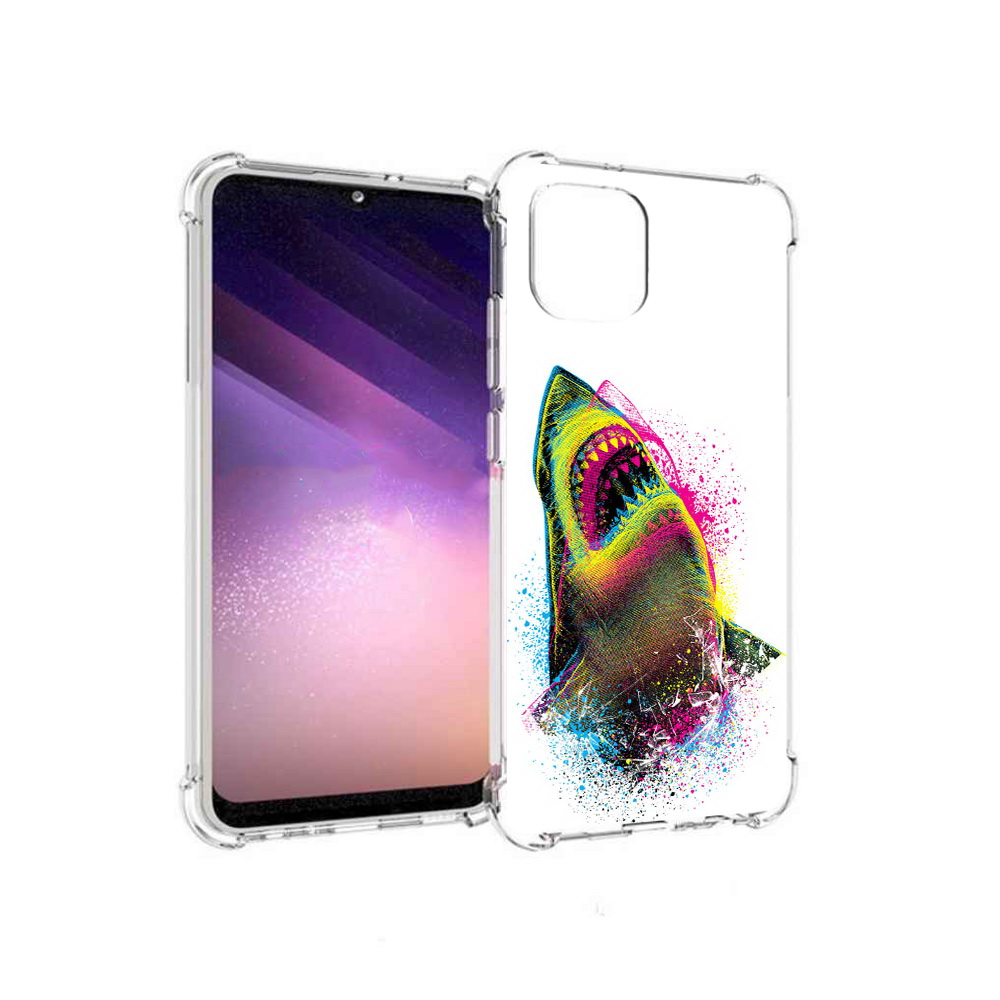 

Чехол MyPads Tocco для Samsung Galaxy A03 челюсти-2 (PT226903.537.674), Прозрачный, Tocco
