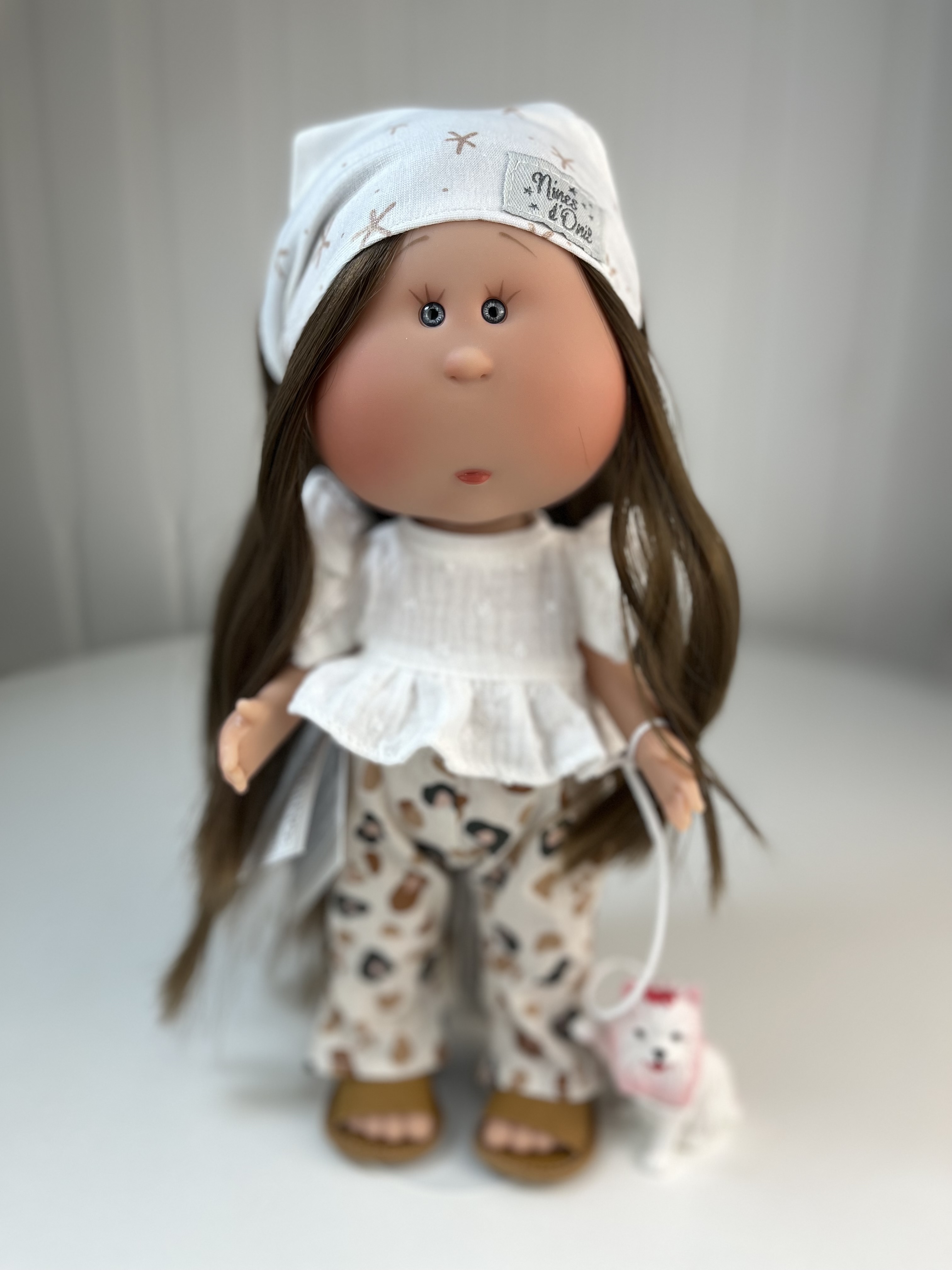

Кукла Nines D'Onil Mia, брюнетка, с питомцем, 30 см, арт 3404, "Mia", 30 см