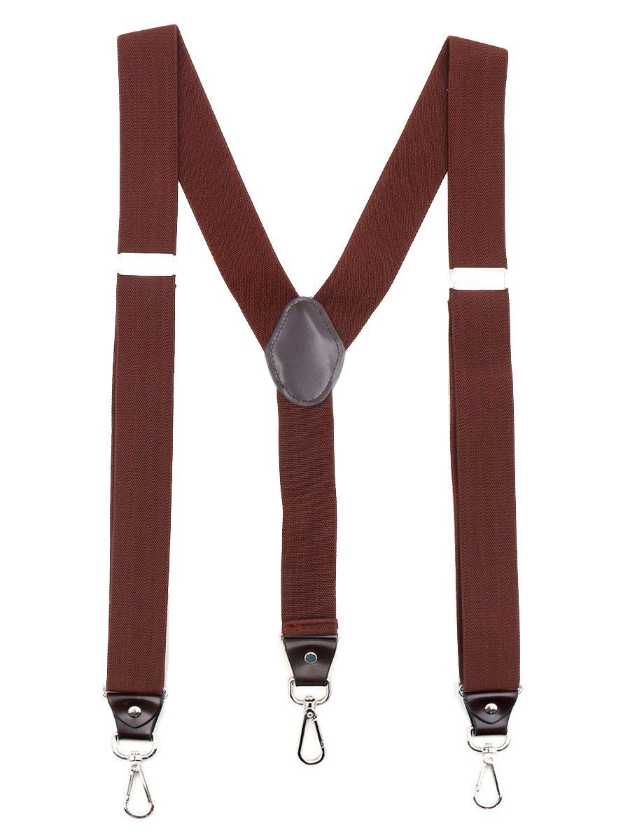 Подтяжки унисекс GENTLETEAM Suspenders-4 темно-коричневые