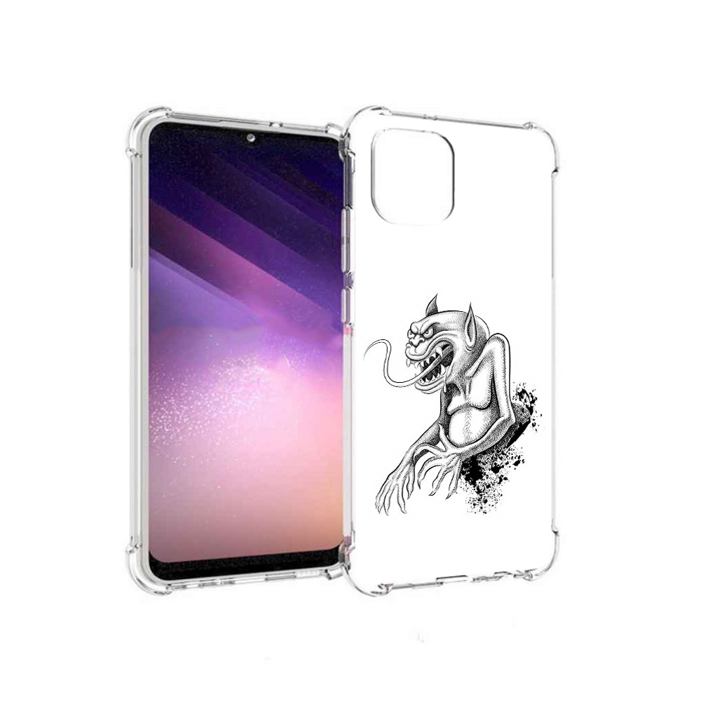 

Чехол MyPads Tocco для Samsung Galaxy A03 чорт (PT226903.537.692), Прозрачный, Tocco