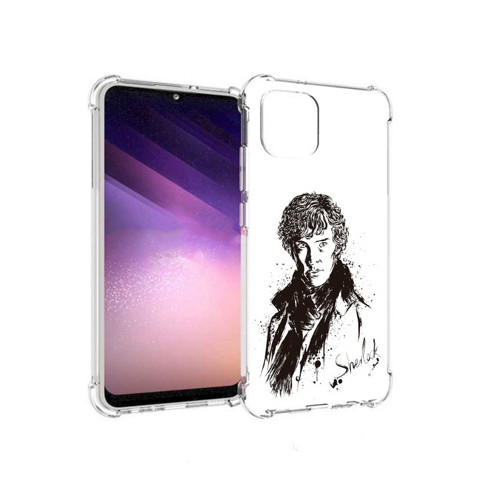 

Чехол MyPads Tocco для Samsung Galaxy A03 шерлок холмс портрет (PT226903.537.698), Прозрачный, Tocco