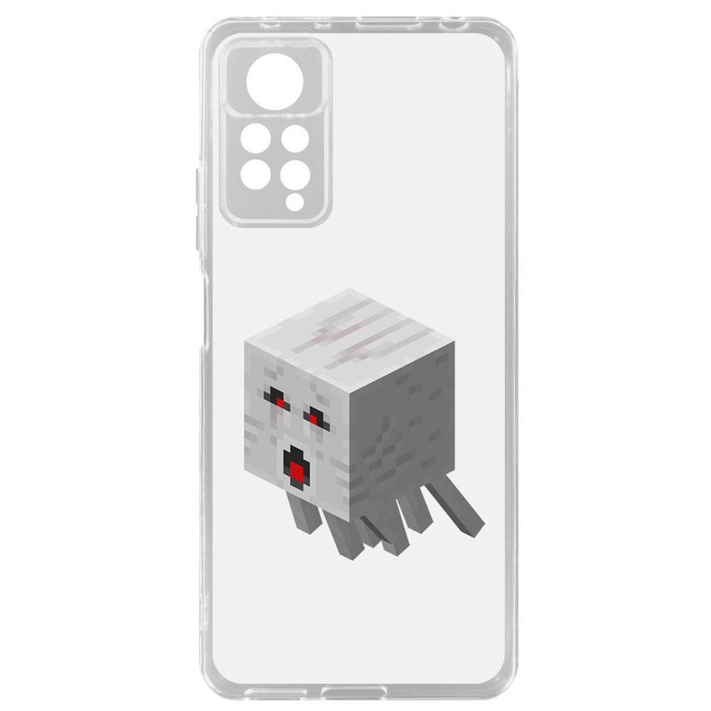 

Чехол-накладка Minecraft-Гаст для Xiaomi Redmi Note 11 Pro, Прозрачный