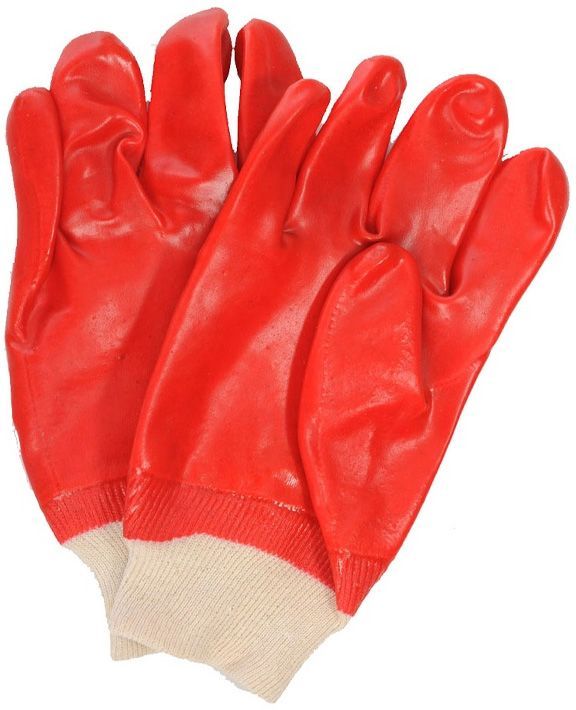 Перчатки маслобензостойкие прорезиненные (красные) перчатки красные
