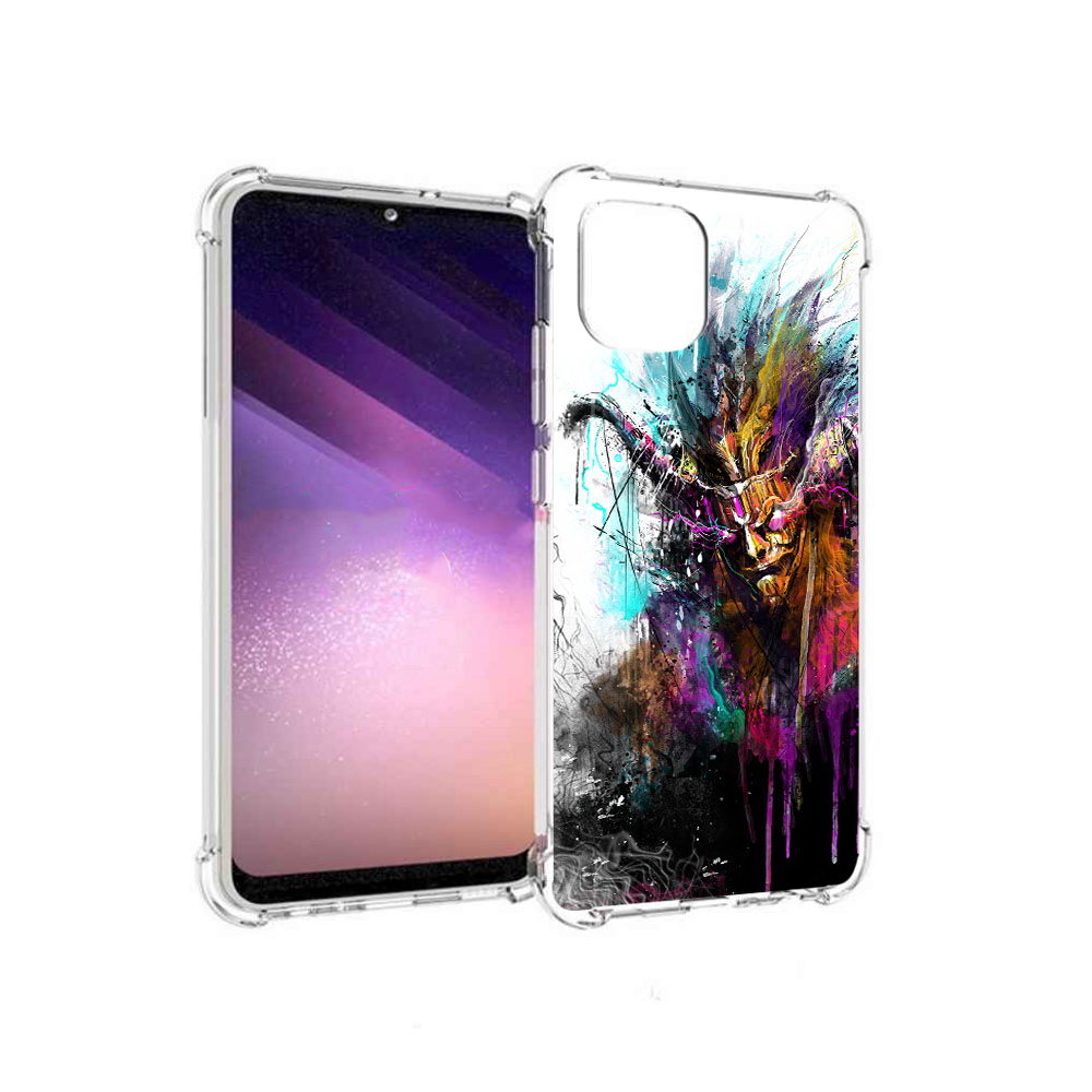 

Чехол MyPads Tocco для Samsung Galaxy A03 яркий дьявол (PT226903.537.709), Прозрачный, Tocco