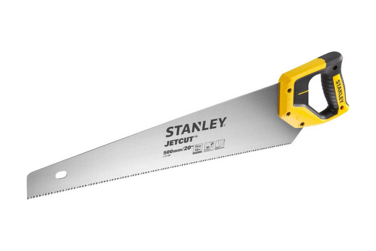 

Stanley ножовка по дереву jet-cut с мелким закаленным зубом 11 х 500mm (2-15-599)