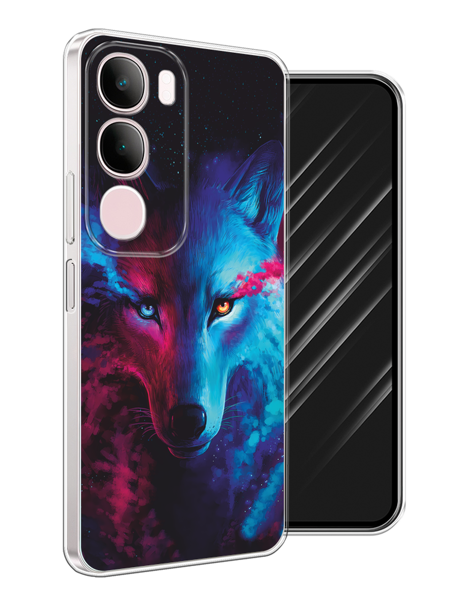 

Чехол Awog на Vivo Y19s "Волшебный волк", Голубой;розовый, 2612350-1