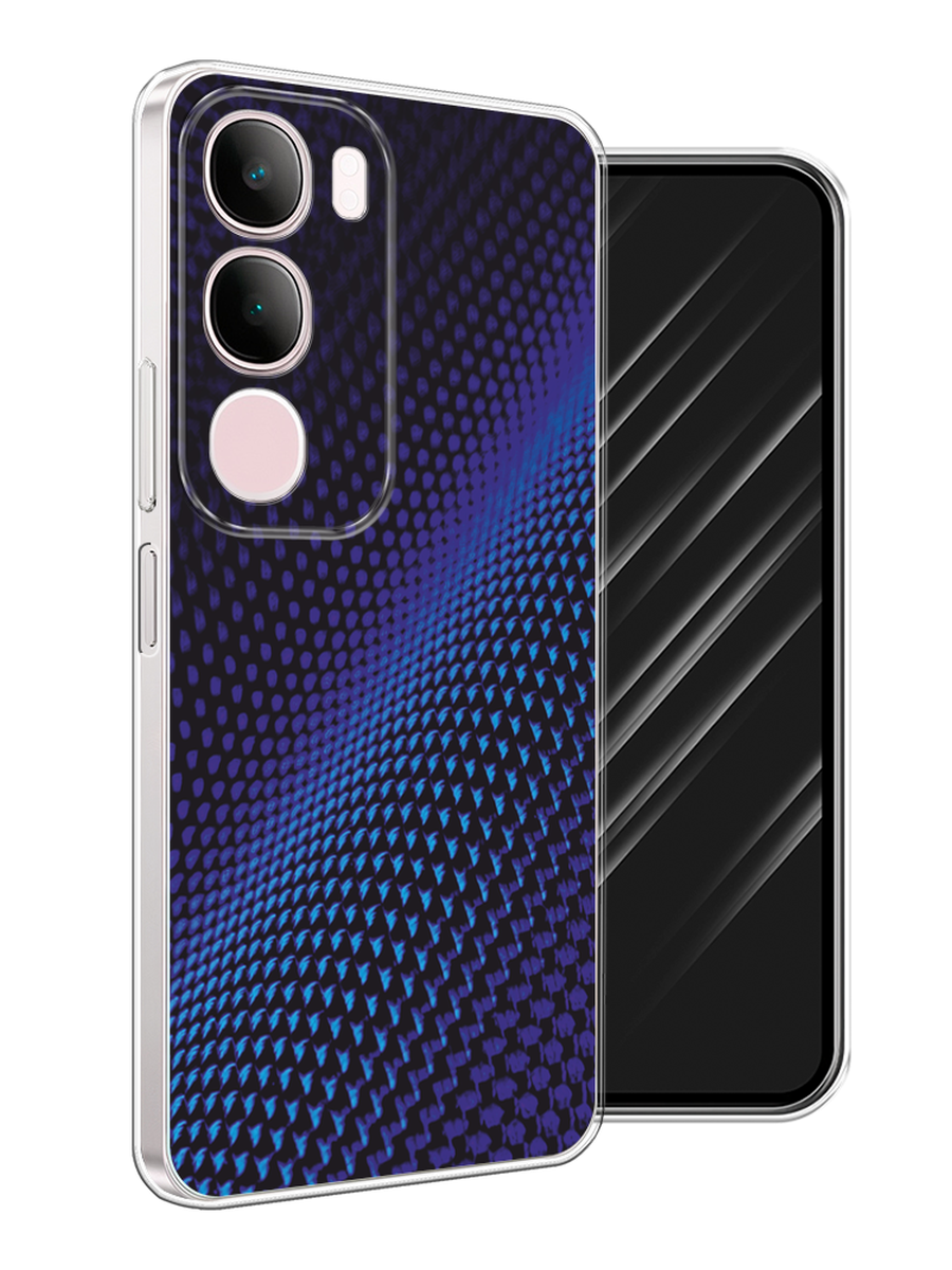 

Чехол Awog на Vivo Y19s "Синий карбон", Черный;синий, 2612350-1