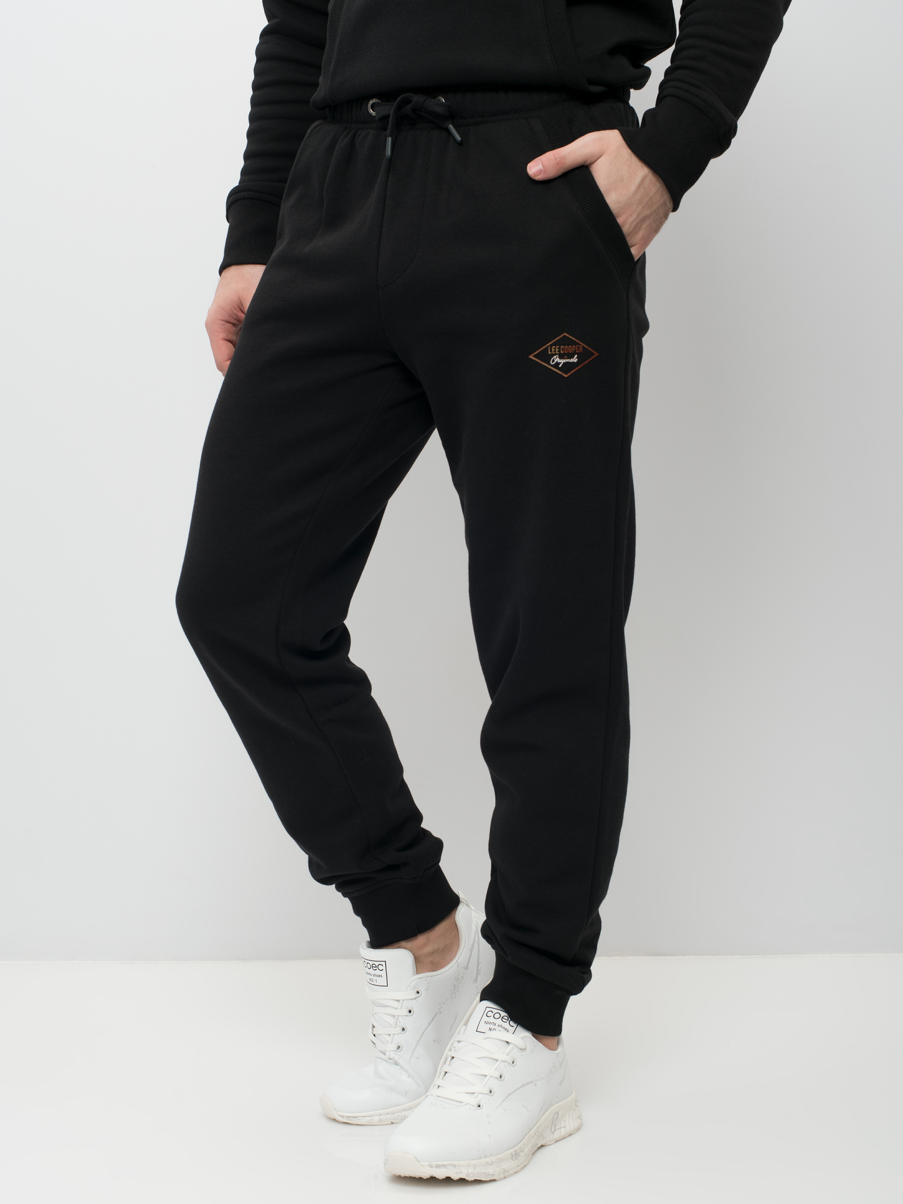 

Спортивные брюки мужские Lee cooper MT2F120201AS2LC черные S, MT2F120201AS2LC