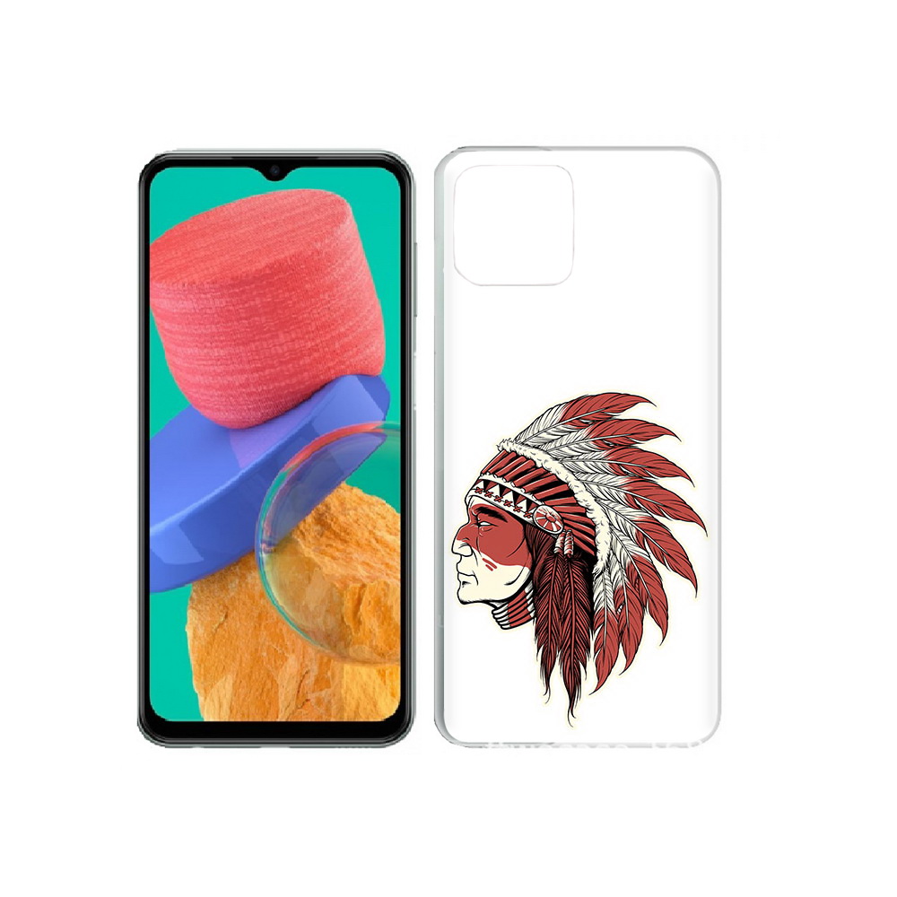 

Чехол MyPads Tocco для Samsung Galaxy M33 красный индеец (PT227322.603.411), Прозрачный, Tocco