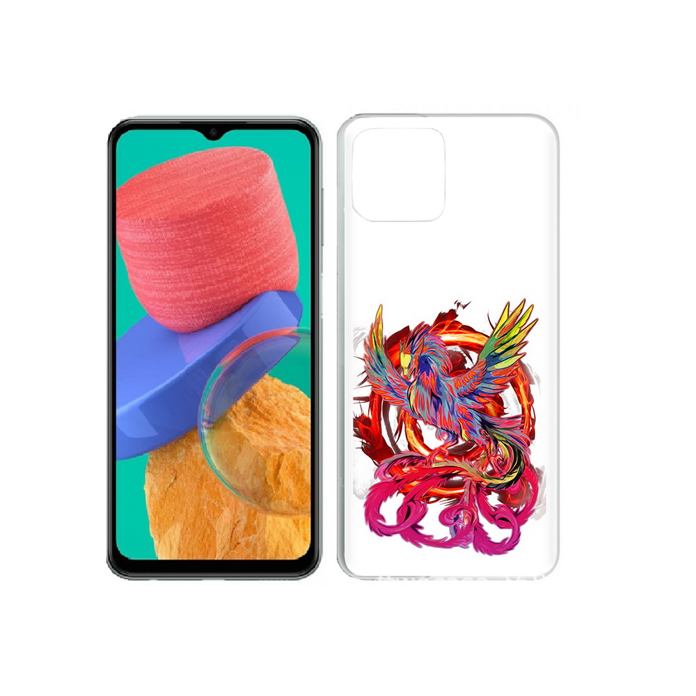 

Чехол MyPads Tocco для Samsung Galaxy M33 красочный феникс (PT227322.603.414), Прозрачный, Tocco