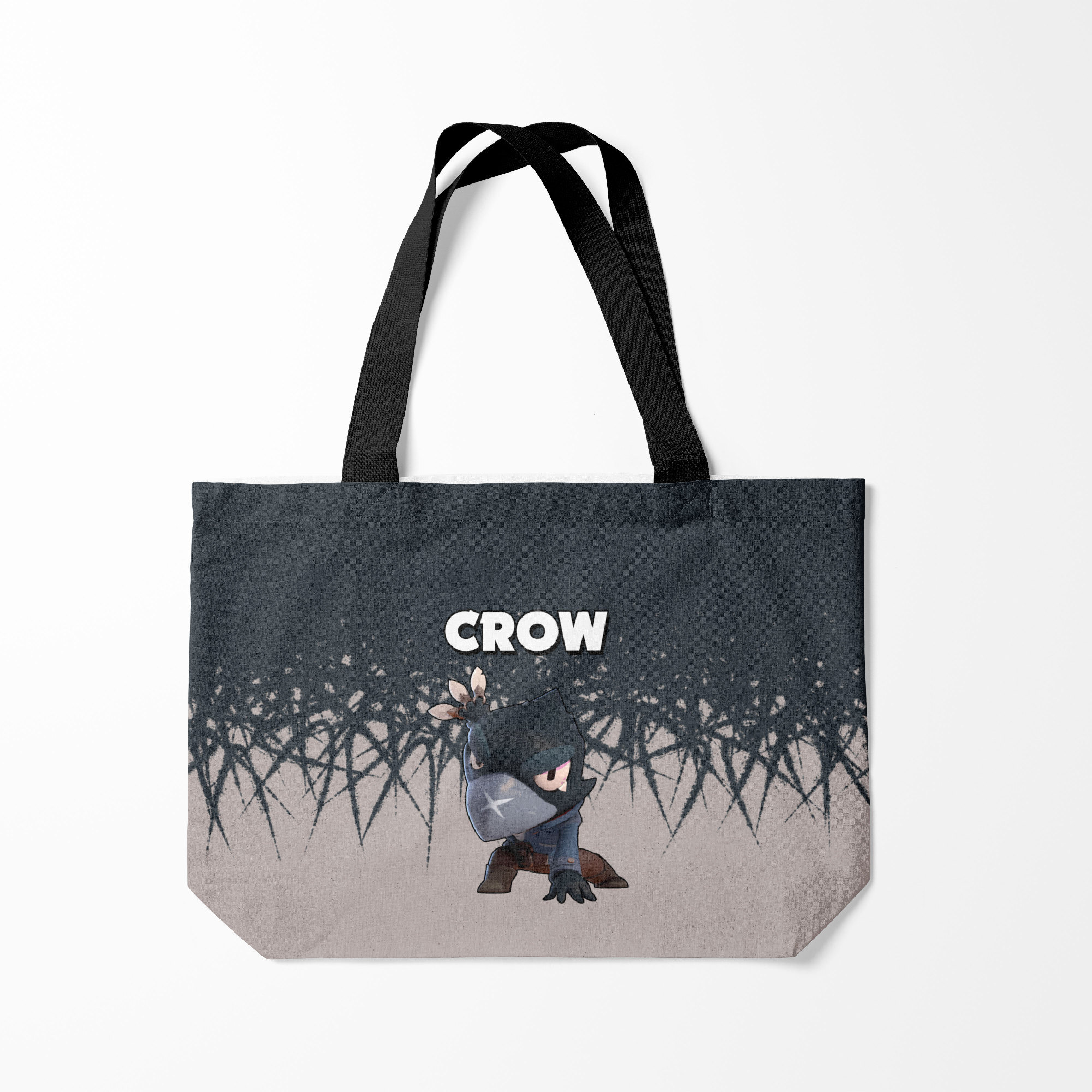 

Сумка шoппер унисекс Burnettie Brawl Stars Crow, серый, Brawl Stars Crow