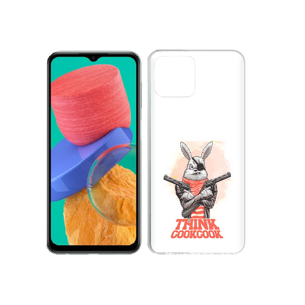 

Чехол MyPads Tocco для Samsung Galaxy M33 кролик пират (PT227322.603.419), Прозрачный, Tocco