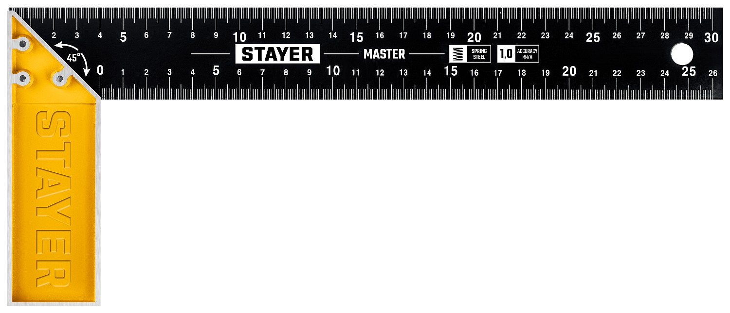 

STAYER 300 мм столярный угольник со стальным полотном