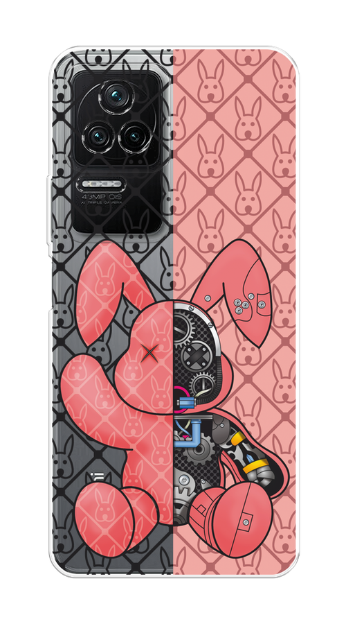 

Чехол на Poco F4/Redmi K40S "Киборг-заяц розовый", 314650-1