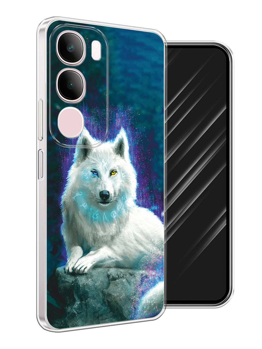 

Чехол Awog на Vivo Y19s "Белоснежный волк", Белый;зеленый;фиолетовый, 2612350-1
