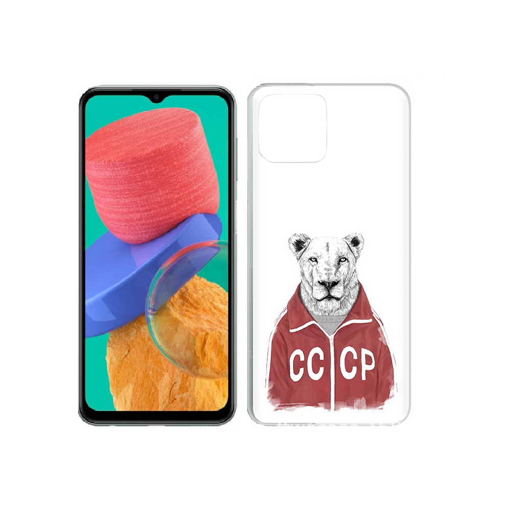

Чехол MyPads Tocco для Samsung Galaxy M33 львица ссср (PT227322.603.450), Прозрачный, Tocco