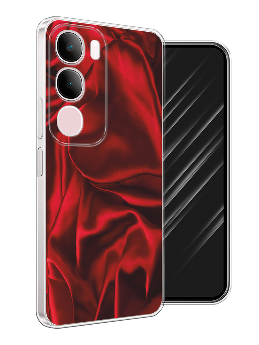 

Чехол Awog на Vivo Y19s "Текстура красный шелк", 2612350-1