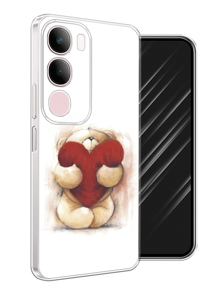

Чехол Awog на Vivo Y19s "Мишка с сердцем 1", Белый;бордовый;бежевый, 2612350-1