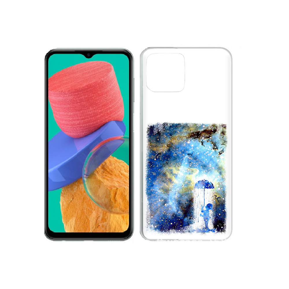 

Чехол MyPads Tocco для Samsung Galaxy M33 мальчик в небе (PT227322.603.455), Прозрачный, Tocco