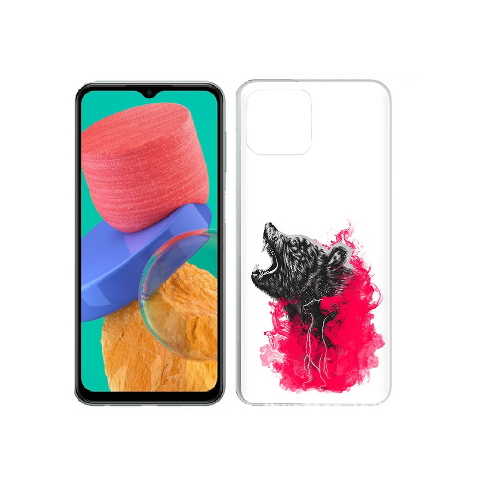 

Чехол MyPads Tocco для Samsung Galaxy M33 медведь в дымке (PT227322.603.463), Прозрачный, Tocco