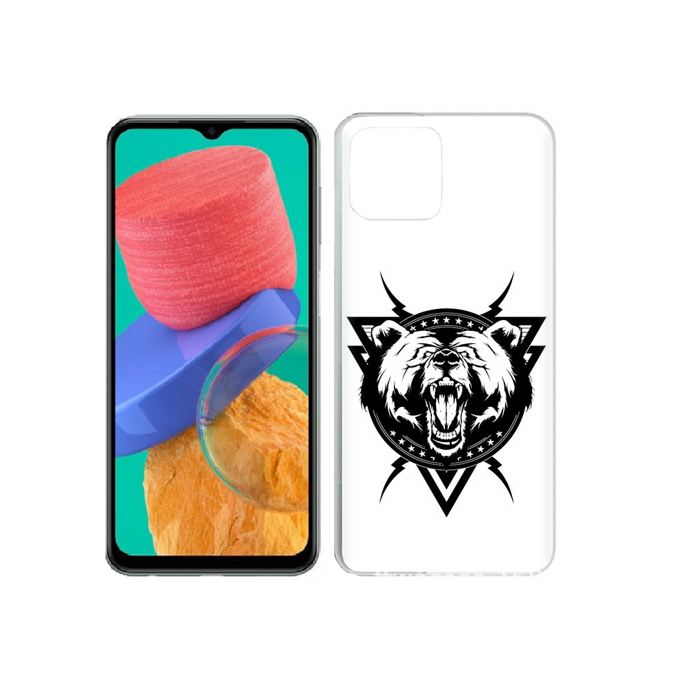 

Чехол MyPads Tocco для Samsung Galaxy M33 медведь в треугольнике (PT227322.603.464), Прозрачный, Tocco