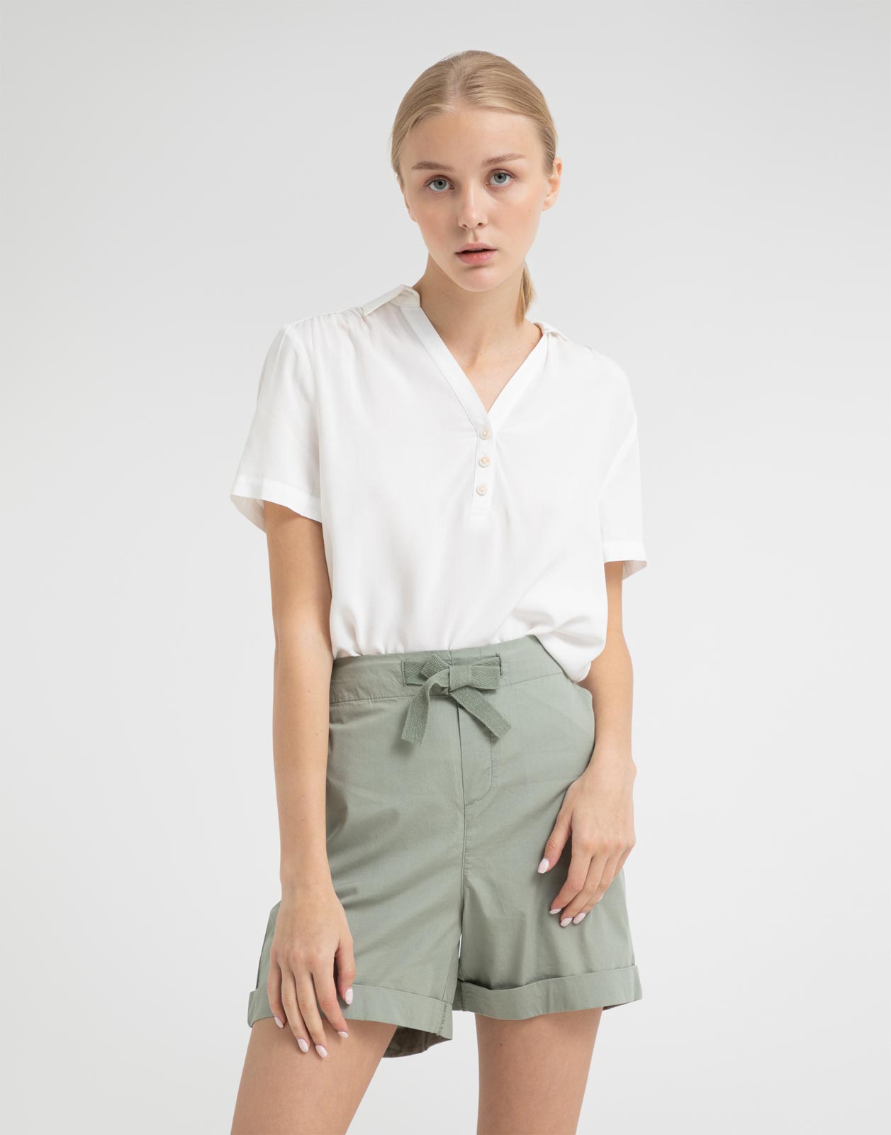 

Шорты женские Gloria Jeans GSH008450 зеленые M, Зеленый, GSH008450