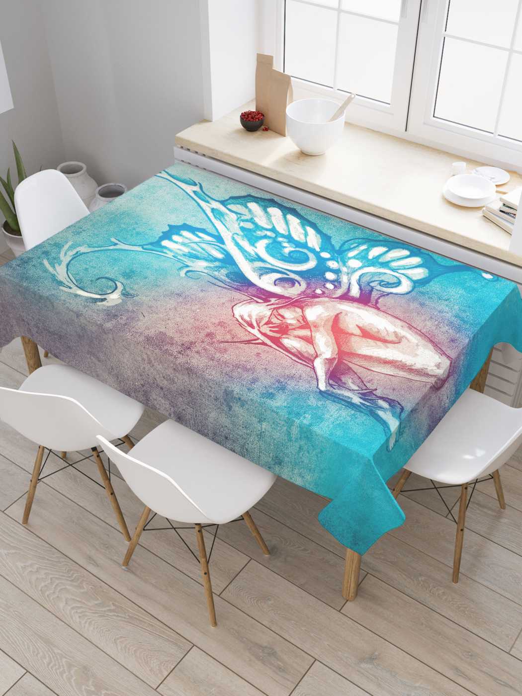 

Скатерть прямоугольная JoyArty "Женственная бабочка" из сатена, 120x145 см, Оранжевый, Женственная бабочка