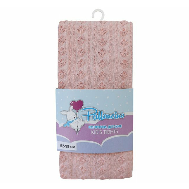 

Колготки для девочки Palloncino хлопок розовые р 92-98, Розовый