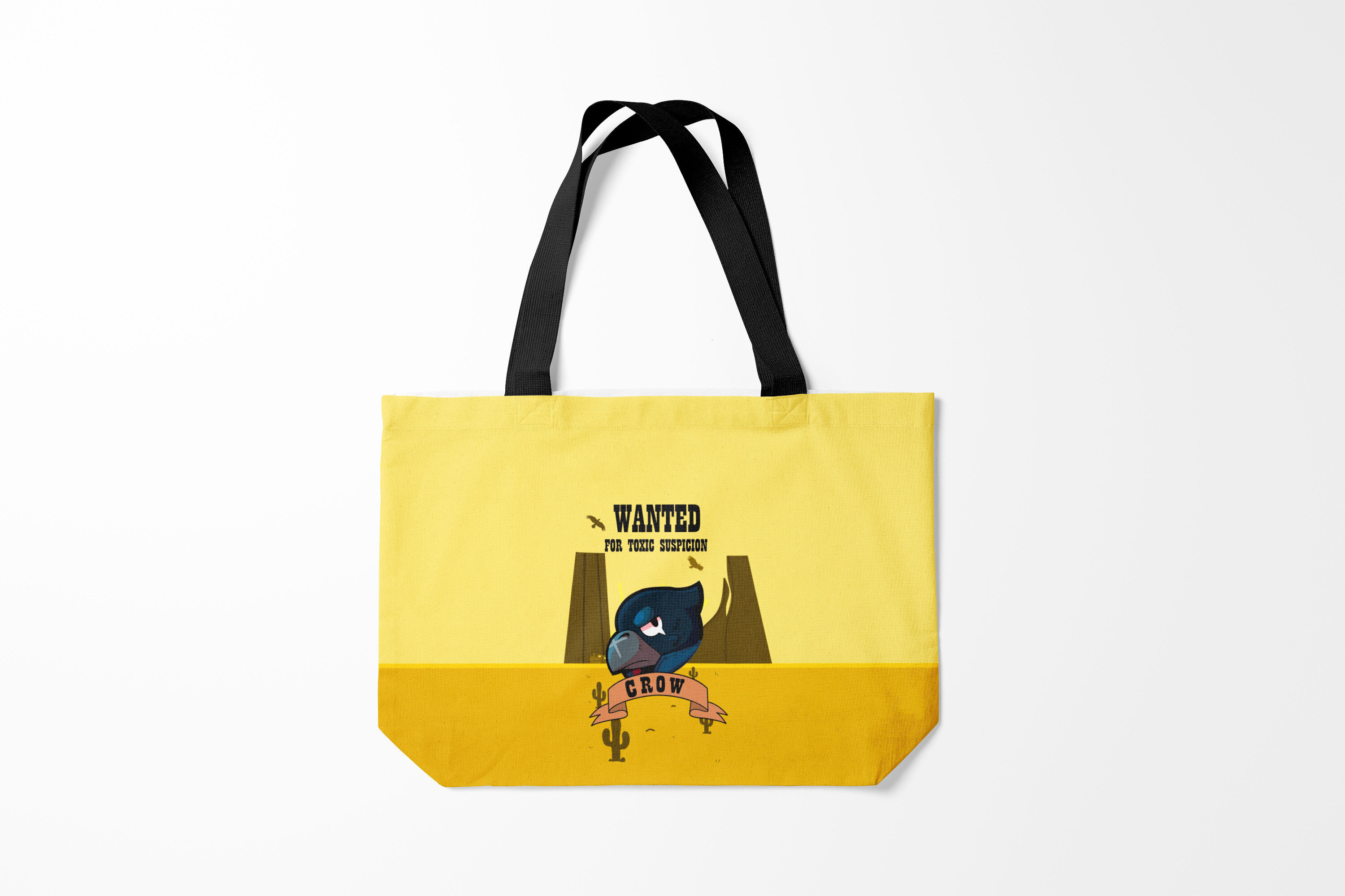 

Сумка шoппер унисекс Burnettie Brawl Stars, желтый, Brawl Stars