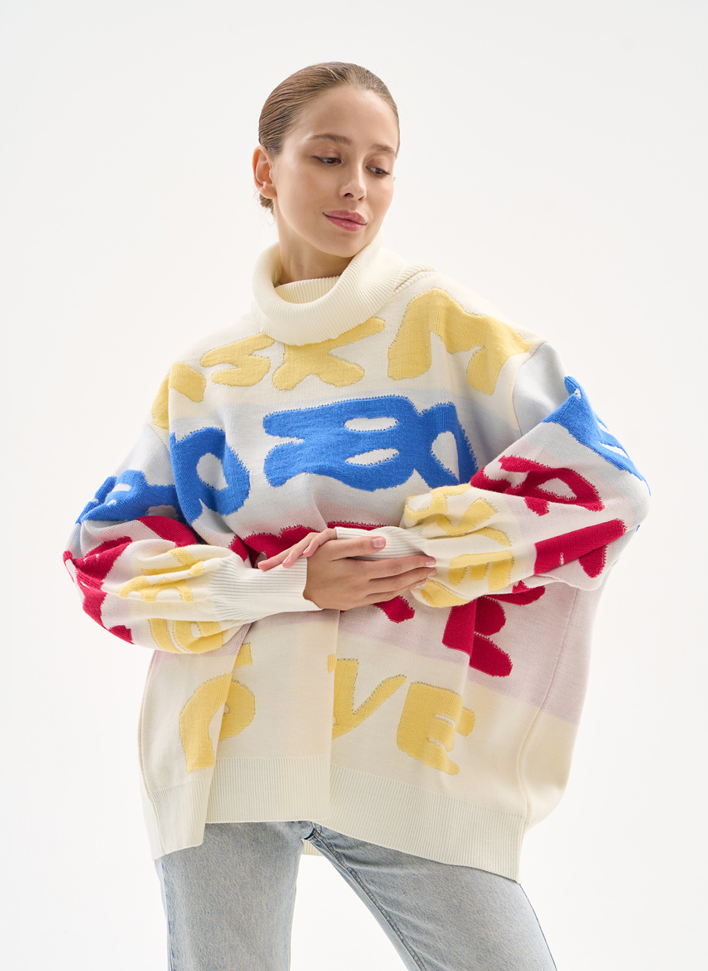 

Свитер женский Каляев 65017 белый, 65017