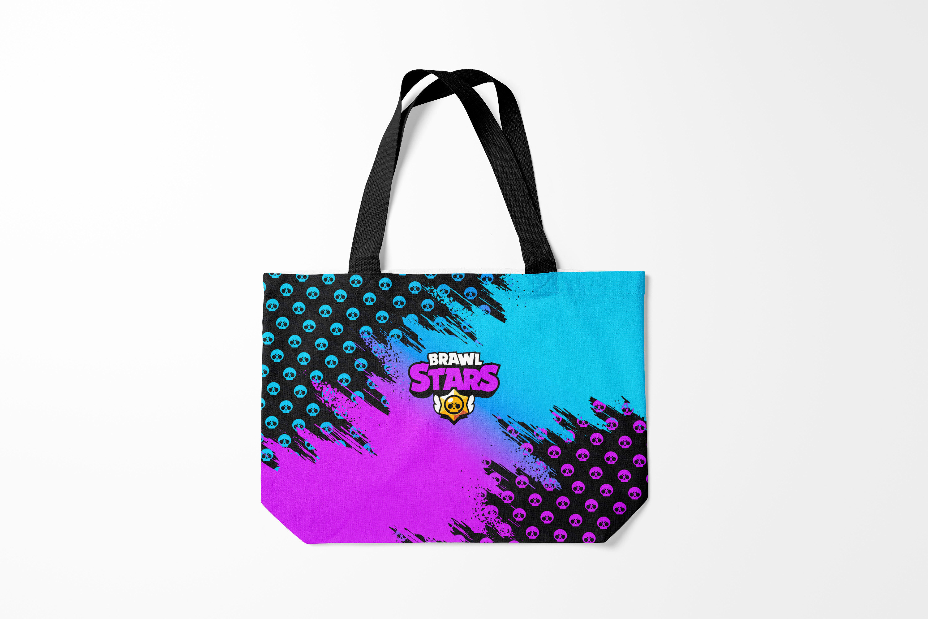 

Сумка шoппер унисекс Burnettie Brawl Stars, фиолетовый; бирюзовый, Brawl Stars