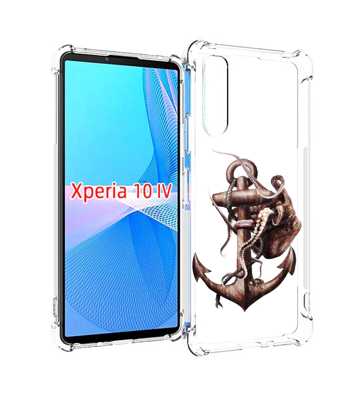 

Чехол MyPads ржавый якорь для Sony Xperia 10 IV (10-4), Прозрачный, Tocco