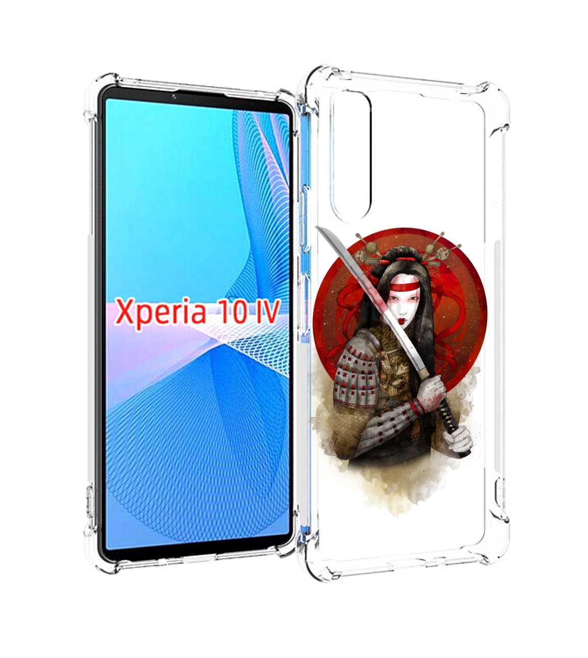 

Чехол MyPads рисованная девушка с катаной для Sony Xperia 10 IV (10-4), Прозрачный, Tocco