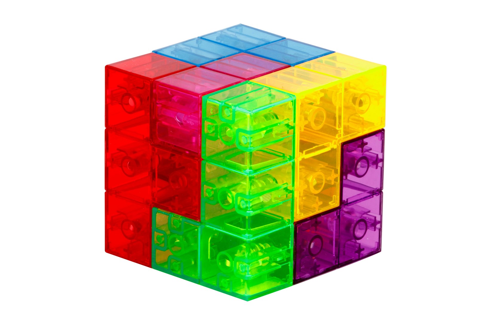 Магнитный 3D куб Forceberg ASMR Magnet Cube Прозрачный
