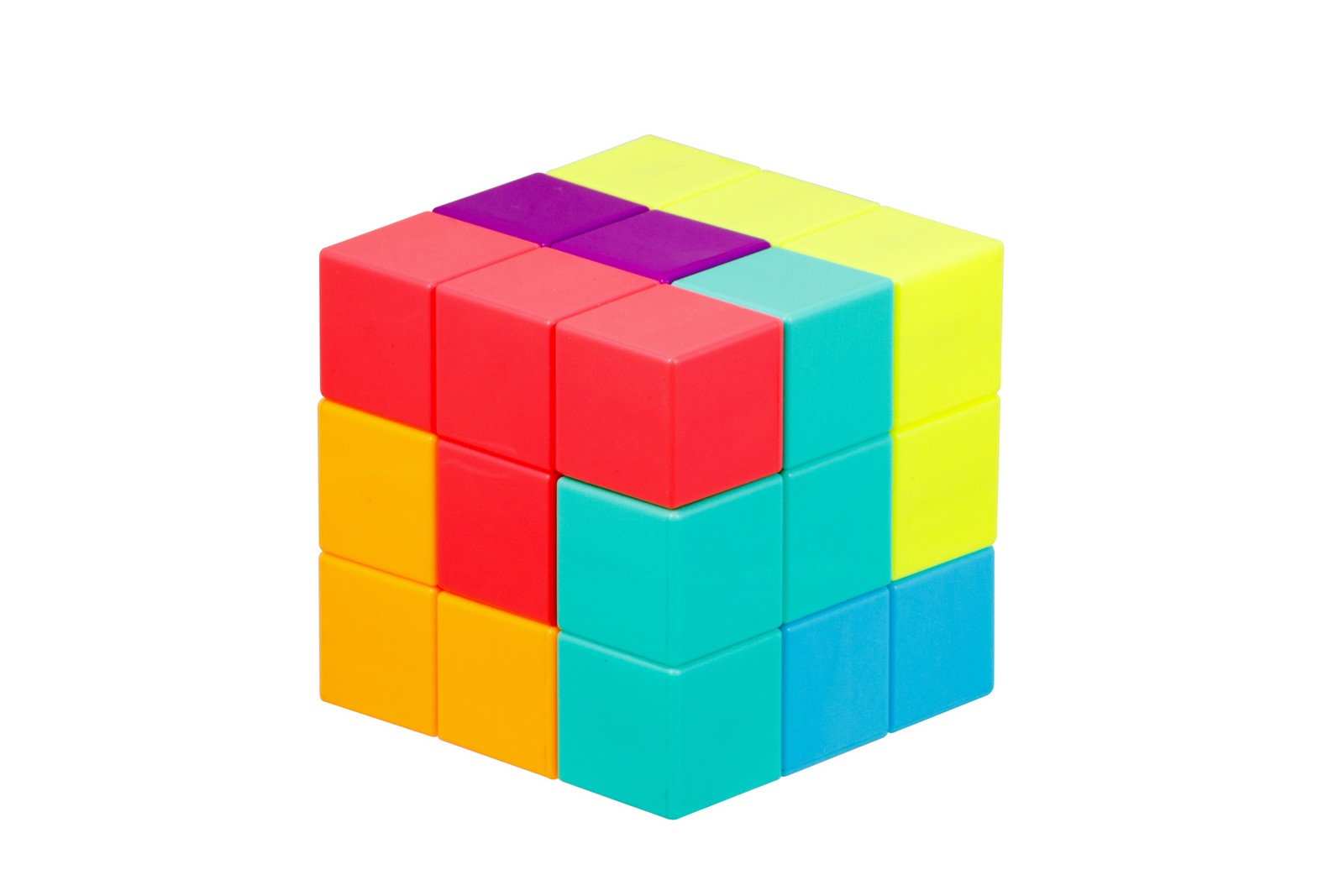 

Магнитный 3D куб Forceberg ASMR Magnet Cube Яркий