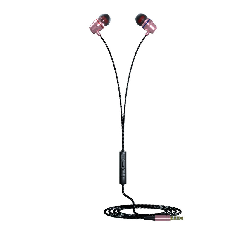 

Наушники вакуумные More Choice P71 AUX разъём с МК и рег.громкости длина 1.2м Pink, P71