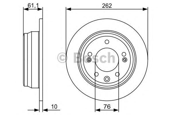 Тормозной диск Bosch комплект 1 шт. 986479508