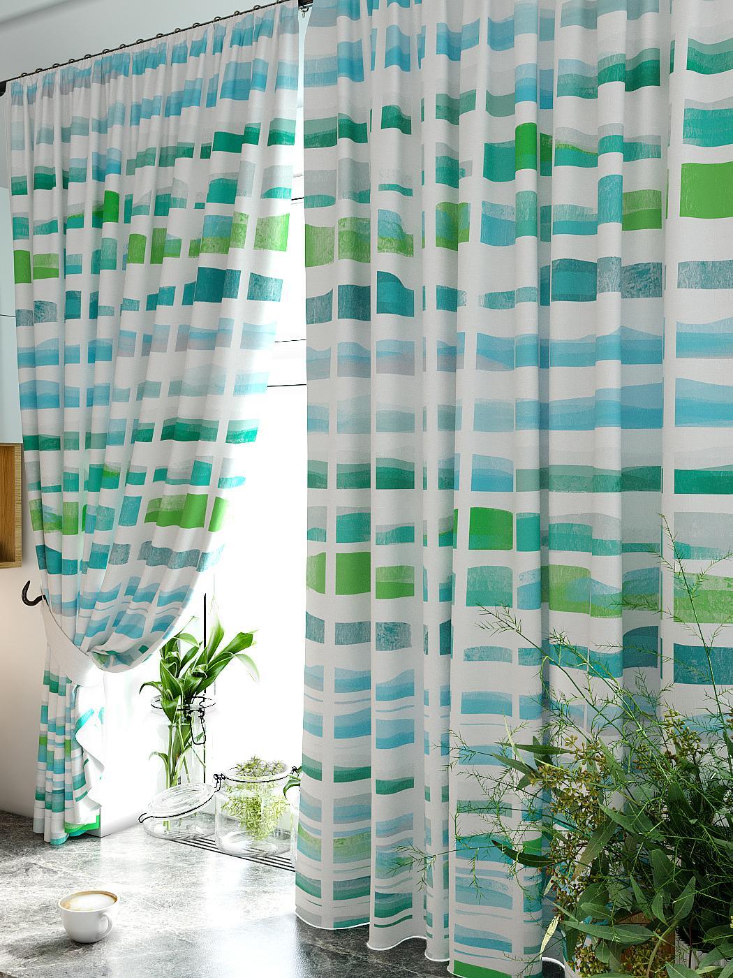 

Комплекты штор AT HOME Невисис высота 180 см, ширина 150 см, Белый, 920429