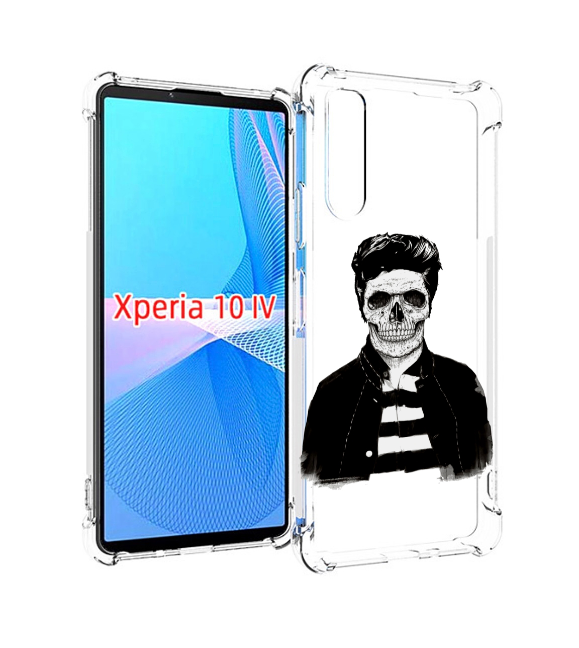 

Чехол MyPads скелет для Sony Xperia 10 IV (10-4), Прозрачный, Tocco