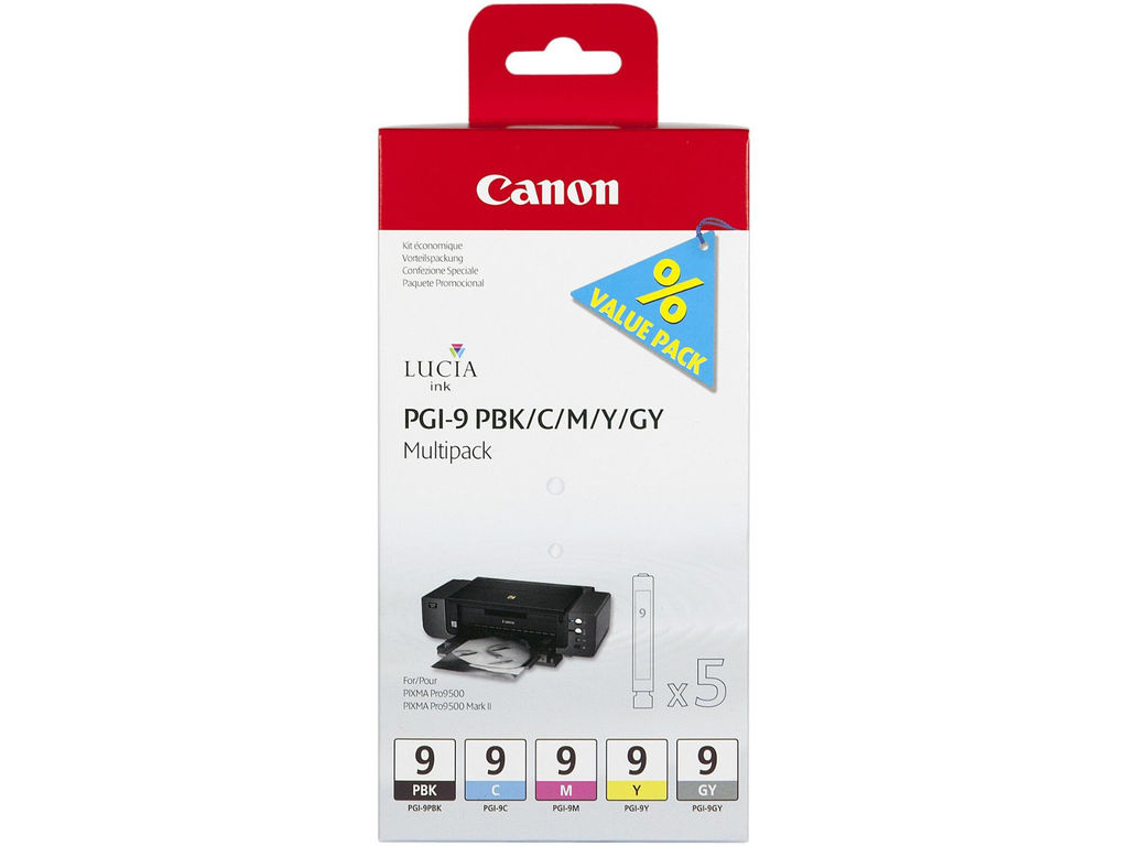 Комплект картриджей  Canon PGI-9 Multi Pack (PBK/C/M/Y/GY)