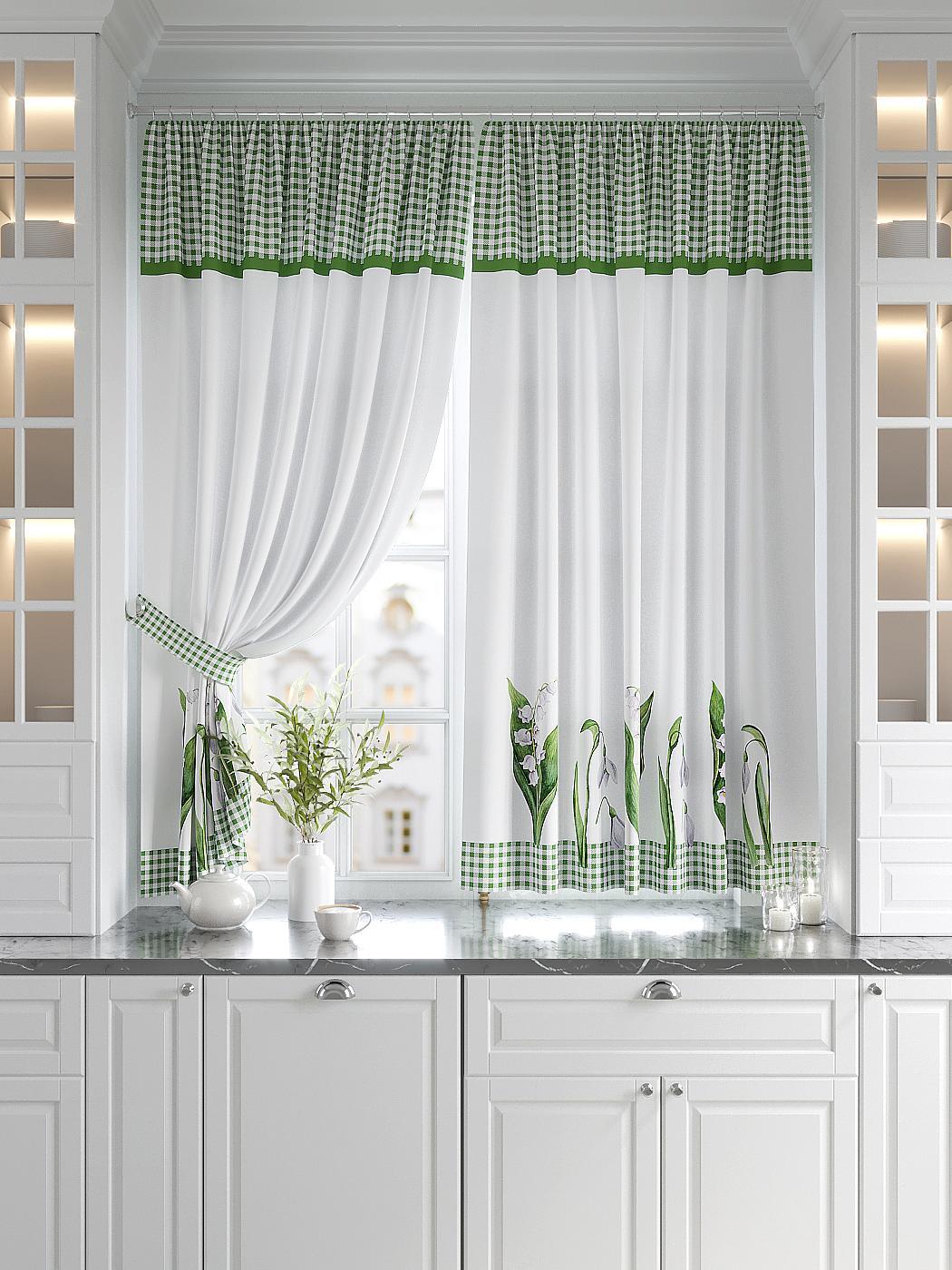 

Комплекты штор AT HOME Аморнис высота 180 см, ширина 150 см, Белый, 920531