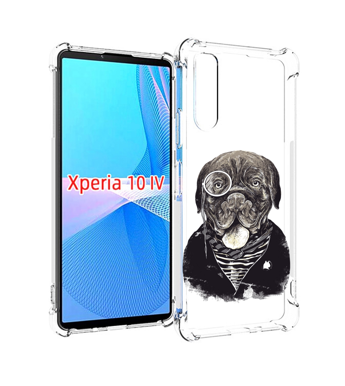 

Чехол MyPads солидный песик для Sony Xperia 10 IV (10-4), Прозрачный, Tocco