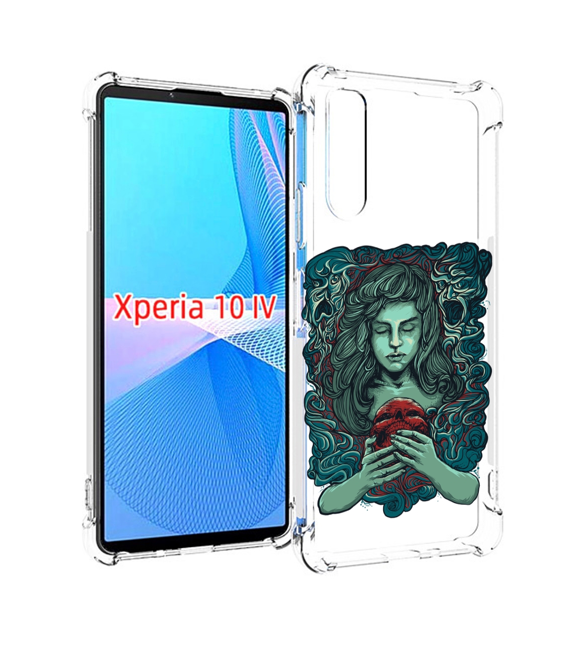 

Чехол MyPads спящая девушка для Sony Xperia 10 IV (10-4), Прозрачный, Tocco